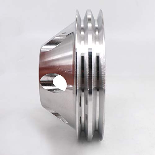 image for KIPA Aluminium Double groove Water Pump Pulley For SB SBC Small Block 