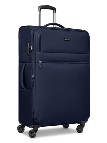 BUGATTI Check-in Koffer für Damen und Herren | großer XL Trolley 46.5 x 28.5 x 75cm aus hochwertigem, flexiblem Polyester Material | Erweiterbar & Doppelrolle| Valencia Soft Serie BUGATTI Check-in Koffer für Damen und Herren | großer XL Trolley 46.5 x 28.5 x 75cm aus hochwertigem, flexiblem Polyester Material | Erweiterbar & Doppelrolle| Valencia Soft Serie
