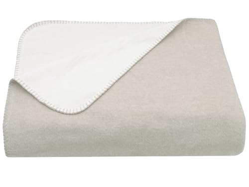MATERIALE DI ALTA QUALITÀ - Realizzata con il 60% di cotone e il 40% di poliacrilico, con un peso di 420 g/m², questa coperta è resistente e incredibilmente morbida sulla pelle.