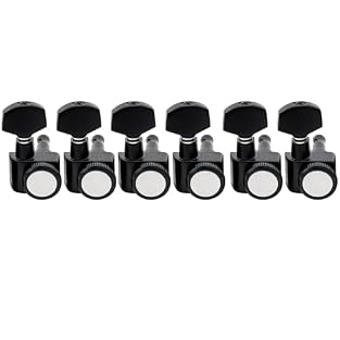 Fits Fender modern Strat/Tele 2-pins system tuner's mounting hole directly, easy for replacement or upgrade,no screws need Gear ratio,1:16 smooth tuning. Modern 10mm(25/64 inch) peg hole Sealed design, quality electroplate finish and hardware Unique ...