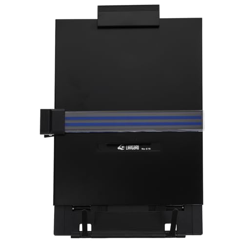 BESTonZON 可調節デスクトップ読書台 軽量ポータブル書見台 多角可能 読書と楽譜用 ブラック