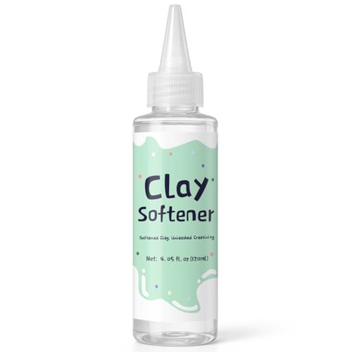 1DFAUL 120 ml Adoucissant pour pâte polymère, restaure la flexibilité de la pâte, augmente sa ductilité et son adhérence, pour les artistes céramistes,...