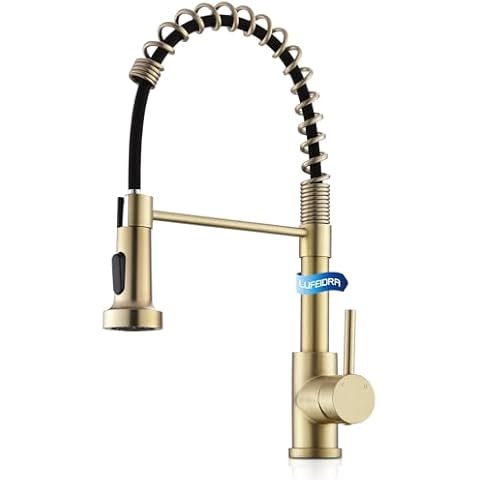 LUFEIDRA Brushed Brass Kitchen Faucet Cover
