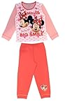 Disney Minnie Mouse, Girls 2 Piece Pyjamas Set Featuring Minnie Mouse Owner Of A Big Smile, Pink, Age 2-3 Years