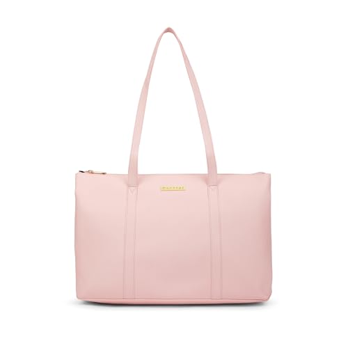 Image of Caprese Crystal 15.6-Inch Laptop Compatible Large Tote Bag for Women | Stylish, Durable, and Spacious with Multiple Compartment, Back Zipper Pocket for Work, Travel, and Everyday Use