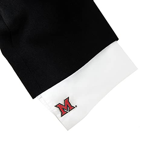 Miami-University-OH-Cufflink-Redhawks-Redhawks-Logo-Formal-Wear-Cufflinks