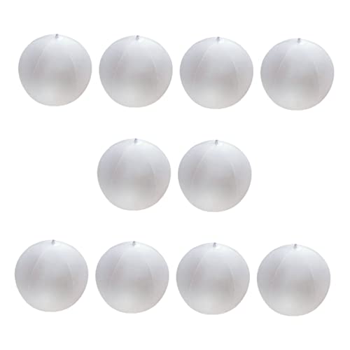 BESPORTBLE 10pcs Inflatable Beach for Decoration Outdoor Beach Balls Decorative Beach Ball Photoing Beach Ball Inflatable Portable White PVC