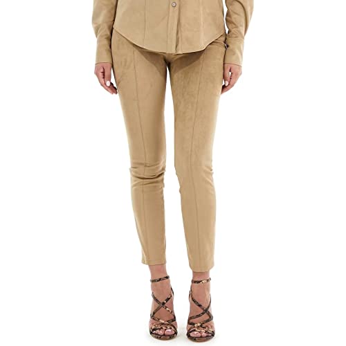 Guess Maya W1YB90WE0L0 Pantalon pour Femme - Beige - XS