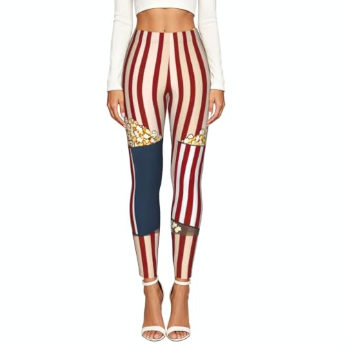 Leggings de compresión suave con estampado original de palomitas de maíz 2