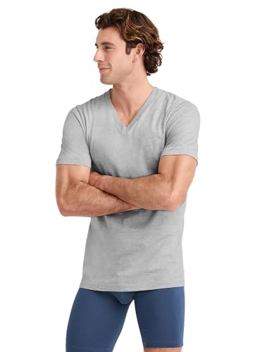 Jockey Men's Undershirt Tall Man Classic V-Neck Undershirt - 2 Pack3