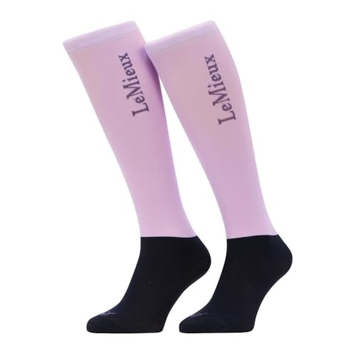 Image of LeMieux My Competition Horse Riding Socks with Closely Woven Foot, Topside Seam and Micro Weight Stretch - Twin Pack