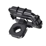 LatoYard Supporto per altoparlante moto ABS per JBL GO Series Nero