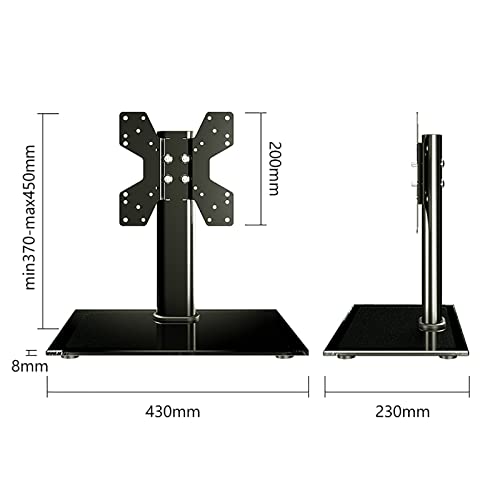 Stojak Pod Telewizor, Blat Z Regulacją Wysokości I Hartowanym Szkłem, Podstawa Pod Telewizor Led O Przekątnej 19–32 Cali, Maks. 200 X 200 Mm, Piękny Krajobraz