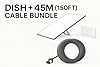 Starlink Gen 3 Standard Kit – Satellite Dish with Wi-Fi 6 Router – High-Speed, Low-Latency Internet +Extra 150FT Cable – High-Speed, Low-Latency Internet for Rural and Remote Homes