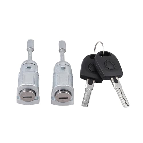 Bohaner 2 x Türschloss Schließzylinder mit 2 Schlüssel Vorne Links Rechts für VW Lupo 6X1 Passat 3B2 3B3 Passat Variant 3B5 3B5 3B6 3B0837167 3B0837168