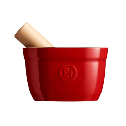 Burgundy Mortar and Pestle