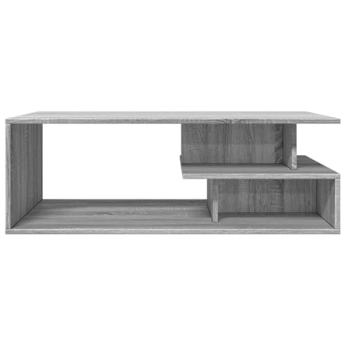 Table basse gris sonoma résolvant le manque de rangement du salon