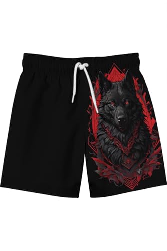 Mens Tropical Board Shorts for Summer Hawaiian Flowers Print Casual Vacation2