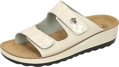 Fly Flot Sandalia de Diario cuña Textil Velcro Mujer Marfil para: Mujer Color: Marfil Talla: 39