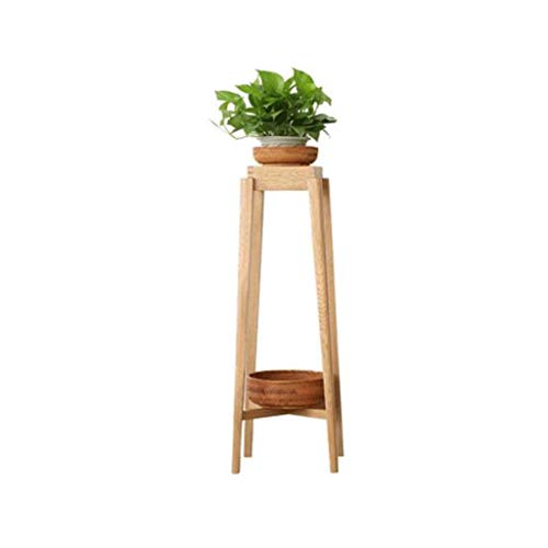KWMAEEUID Soportes para Plantas,Soporte para Flores de Madera,Estante de Monedas Multiusos, Estantes para Macetas/Color de Madera/100Cm