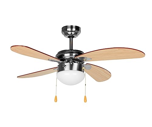 Ventilador de techo con luz Orbegozo CP 70095 – 4 palas, diámetro 95 cm y 3 velocidades