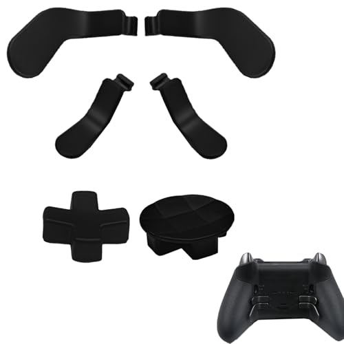 Image of 6 in 1 Metal Paddles for Xbox Elite 2 Controller,Elite Series 2 Controller Accessories for Xbox Elite Controller Series 2 Core,Includes 4 Paddles,2 Dpads(Black)