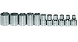 Williams JHWWSM-11HRC SUPERTORQUE 11-Piece 1/4-Inch Drive Shallow SAE 6 Point Socket Set-Size Range:(5/32” - 9/16”), Sockets Feature High-Polished Chrome Finish, Designed For Use On 6 Point Fasteners