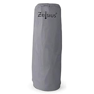 Zelsius Beschermhoes voor warmtepaddenstoel, (H) 143 x Ø 41 x Ø 57 cm, grijs, afdekking voor roestvrijstalen…