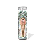 Saint Barry Keoghan - Celebrity Prayer Candle : Unscented | 8 inch Glass Prayer Votive - Handmade in USA | Funny Gift Idea