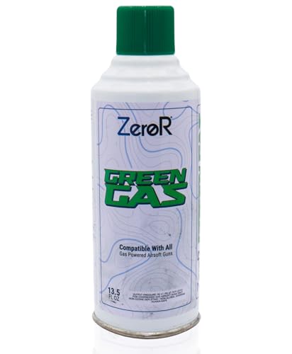 ZeroR Green Gas | Fuel for Airsoft Pistols | 1 Can 13.5 fl oz (11.8 oz by Total Weight)