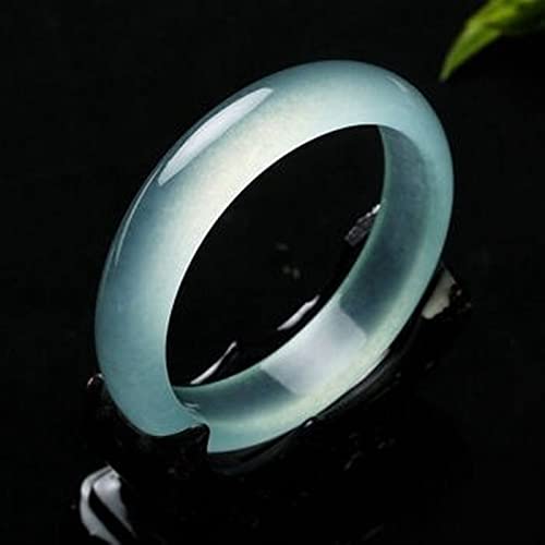 Bijoux de mode sculptés à la main en pierre couleur de glace naturelle 58mm