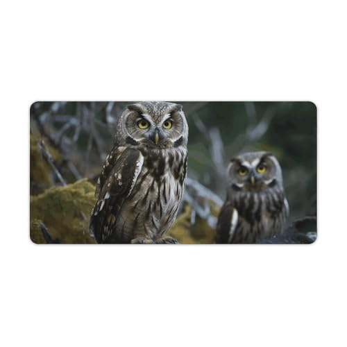 Tapis de souris étanche et antidérapant motif oiseaux sauvages
