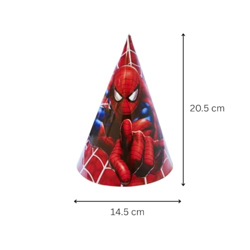 Image of Wanna Party Superhero Inspired Paper Hats for Kids Set of 8 |Comic Style Character Hats for Superhero Theme Parties