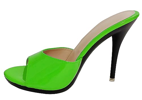 Sandales sexy pour femme TM011 pour galber vos jambes avec un talon vert