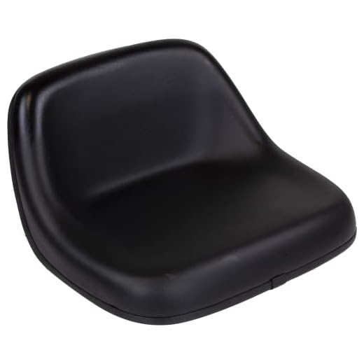 Zbox Seat Part # LMS2002- High Back Universal Lawn and Garden Mower Tractors Seat - Replacement and Compatible with Several John Deere Tractor & Riding Mower Seat (Black)
