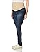 Three Seasons Maternity Women's Maternity Skinny Jean with Neutral Belly Band