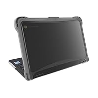 Brenthaven EXO Hard Shell Laptop Case Compatible with Dell 3110/3100 11.6 inch Chromebook 2-in-1 Protective Cover for Kids Computer in School Home Office Business Use-Gray.