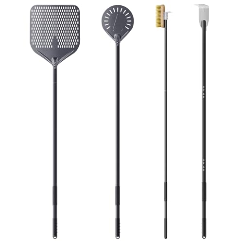 NUTUNI 4er Pizzaofen-Set Gesamtlänge 160cm, 35 cm Rechteckiger...