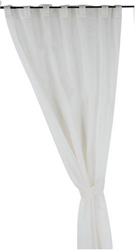 Umbra 234650-310 Etch Ivory Sheer Chambrey - Panel de cortinas de 107 x 218 cm con pestaña insertada