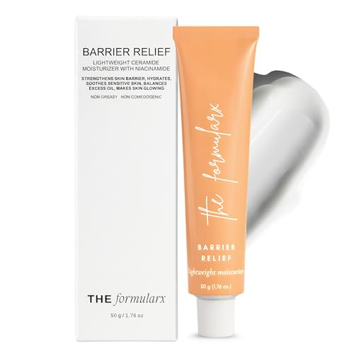 Image of The Formularx Barrier Relief Ceramide Lightweight Moisturizer With Niacinamide & Hyaluronic Acid | For Oily, Combination, Dehydrated, Acne Prone, Sensitive Skin | 50 Gram