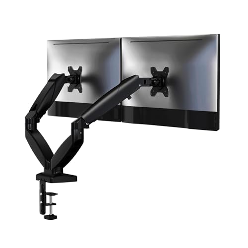 Soporte de brazo para monitor dual de hasta 32 pulgadas y 20 libras por pantalla VESA