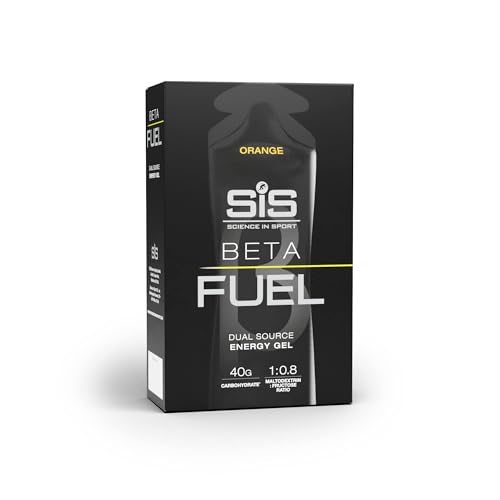 Science in Sport BETA Fuel Dual Source Gel 6 x 60ml Orange - Energierijke koolhydraatgel met 40g koolhydraten - Gemakkelijk verteerbare energiegel voor optimale prestaties
