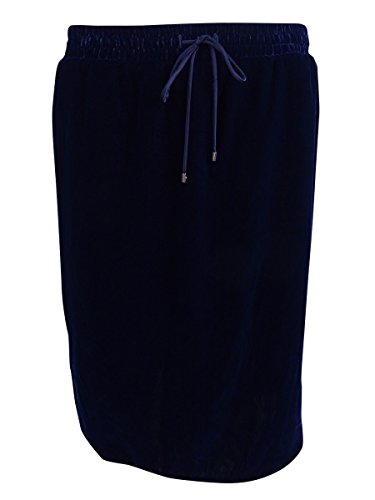 Ralph Lauren Women's Drawstring-Waist Skirt (XL, Navy)