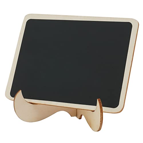 Mini Chalkboards, 20Pcs Wooden Chalkboards Signs With Support Rectangle Chalkboards Blackboard Erasable Chalkboards For Weddings Birthday Party Event, 3.94"×2.95" #TOP2
