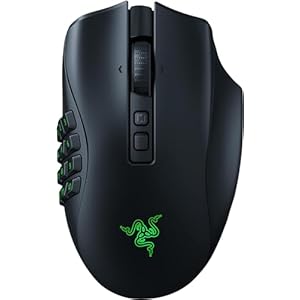 Razer Naga V2 Pro Wireless Gaming Mouse: Interchangeable Side Plate w/2, 6, 12 Button Configurations- Focus+ 20K DPI Optical Sensor- Fastest Gaming Mouse Switch- Chroma RGB Lighting-RZ01-04400100-R3A1