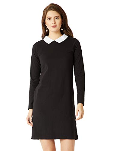 Image of Miss Chase Women's Cotton Collared Shift Dress