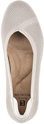 WHITE MOUNTAIN Shoes Selena Women's Mini Wedge, Taupe/Fabric, 8 M | Image 3