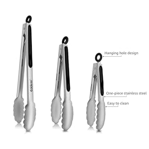 Tongsforcookingheatresistant600degreesstainlesssteelkitchentongheavydutymetallockingtongsperfectforfoodsaladandbbqsetof379and12dishwasher Urban Country Home Decor Tongs for cooking heat resistant 600 degrees stainless steel kitchen tongheavy duty metal locking tongs perfect for foodsalad and bbq set of 3 79 and 12 dishwasher urban country home decor
