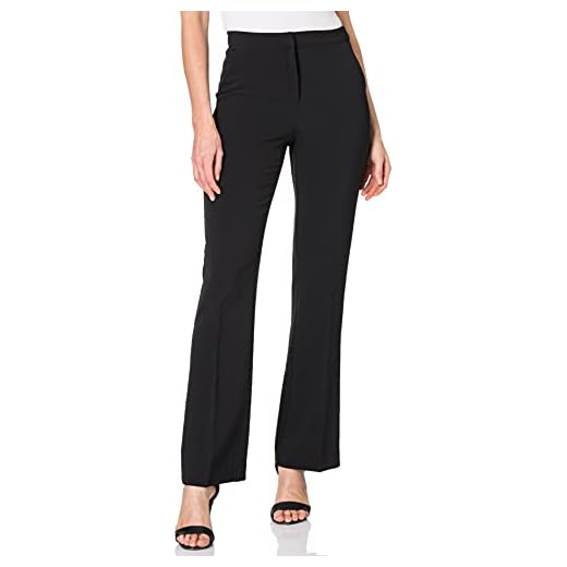 VERO MODA Damer Vmfillipa utsvängda byxor TLR Ga byxor, svart, 40 SE