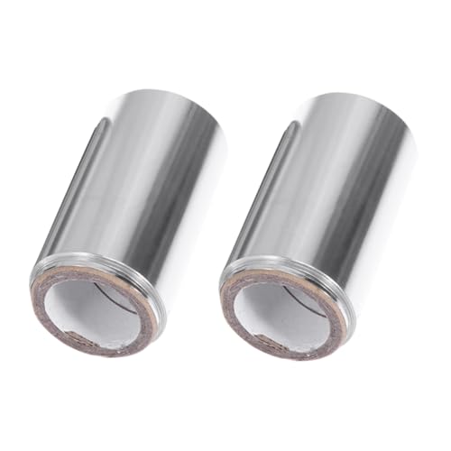 VALICLUD 2 rollos Aluminio para Teñir Cabello y Manicura con Antideslizante para Salón Peluquería y de Uñas para Mechas Permanentes y Tratamientos de Acondicionamiento